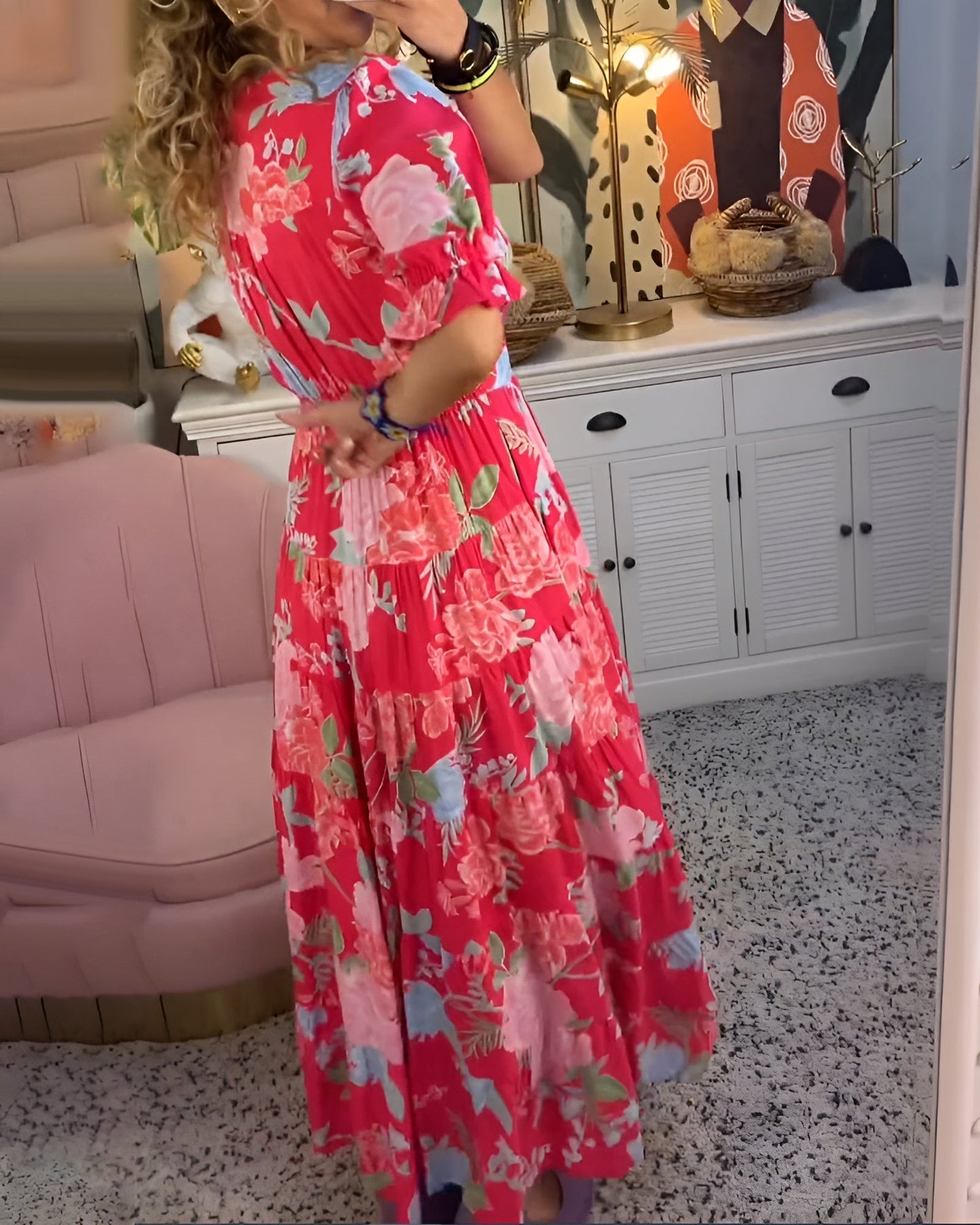 Caterina™ | Robe Longue Fleurie