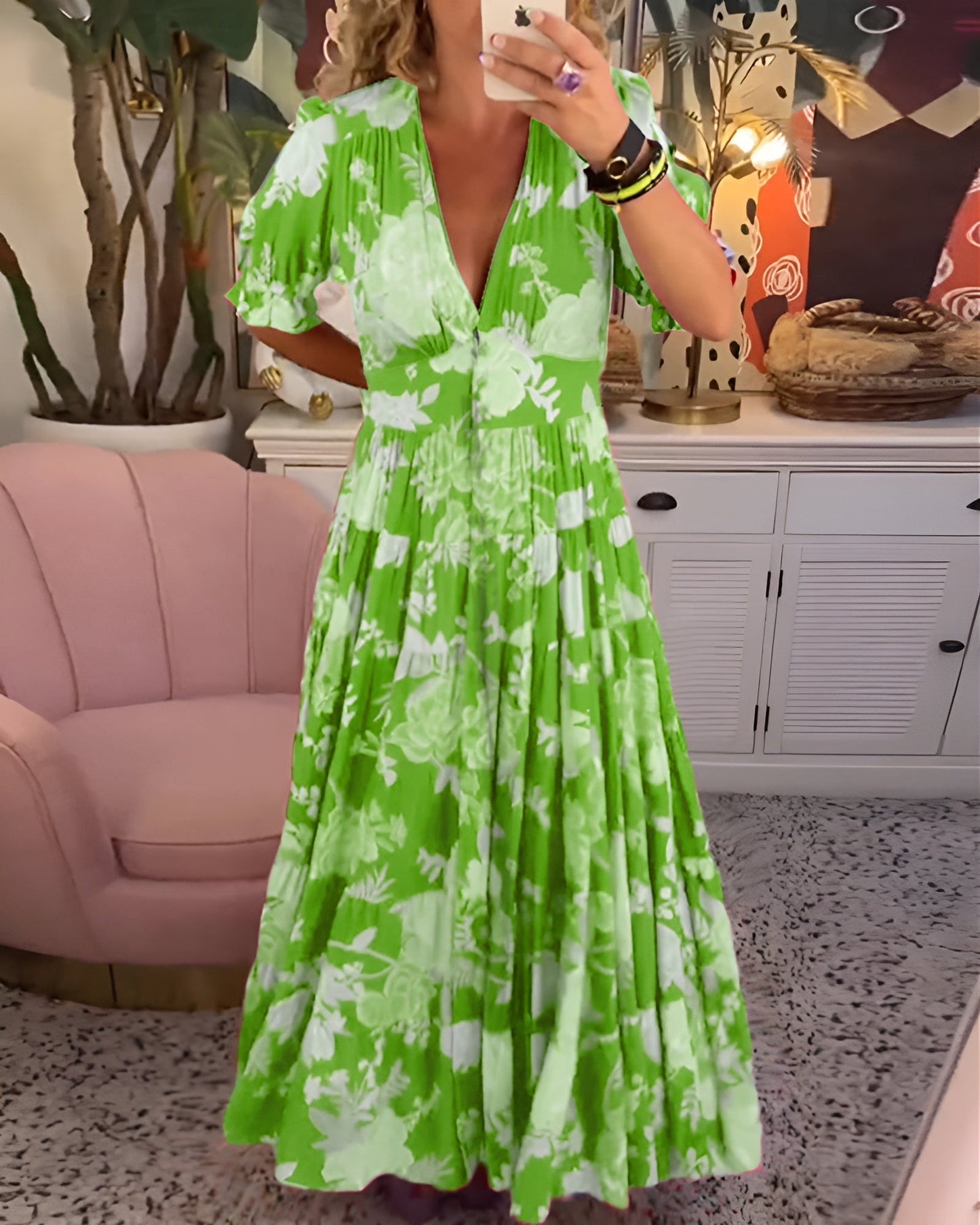 Caterina™ | Robe Longue Fleurie