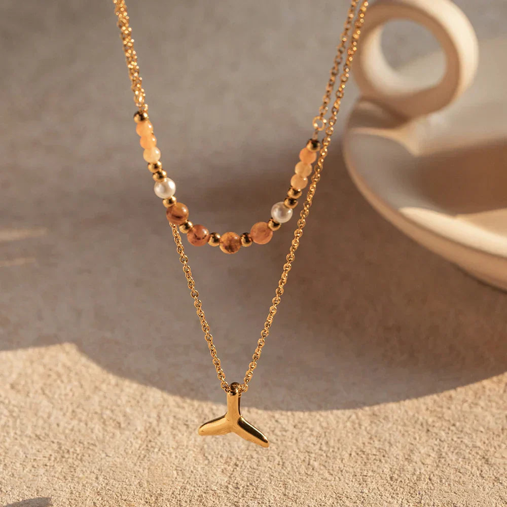 Collier Mixtes Sirène (Plaqué Or)