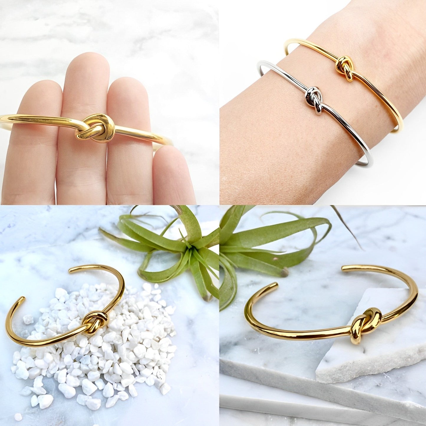 Bracelet Lecce en Nœud (Plaqué Or)