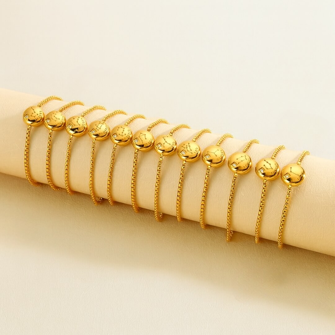 Bracelet Zodiaque (Plaqué Or)