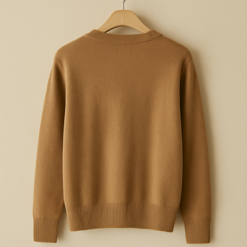 Pull Parisien – Maille Douce Couleur Caramel