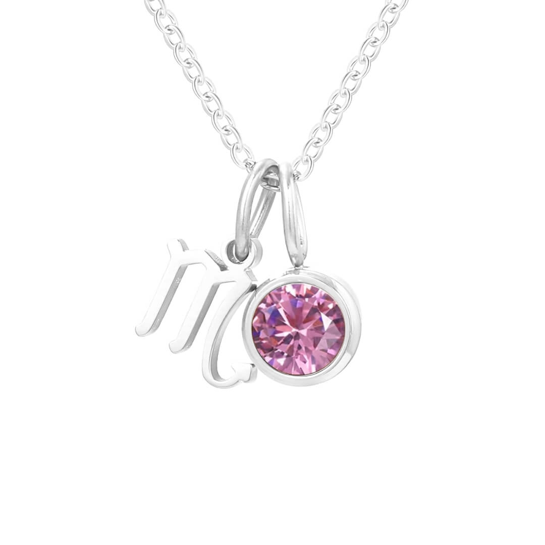Collier Signes avec Pierres de Naissance (Plaqué Or)