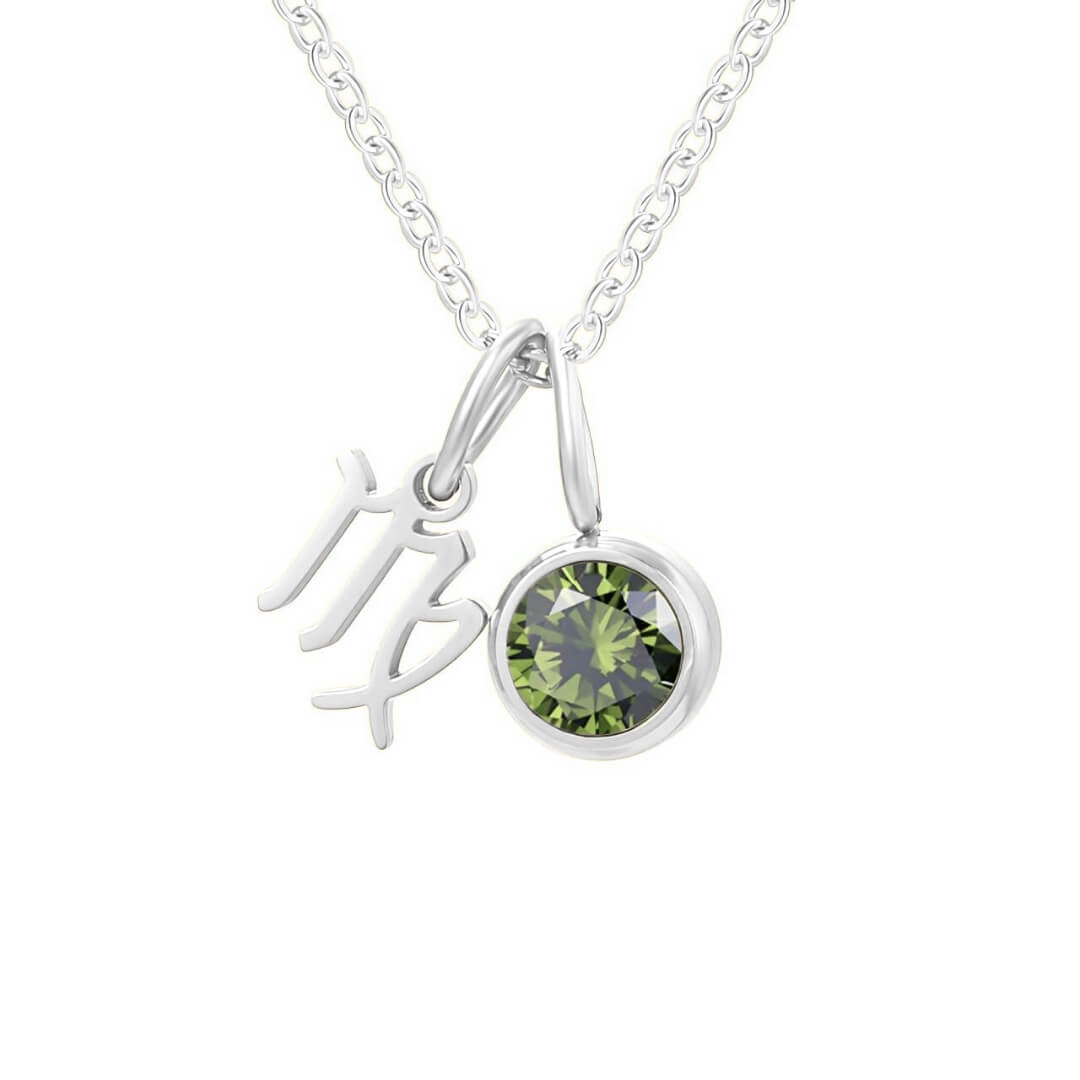 Collier Signes avec Pierres de Naissance (Plaqué Or)
