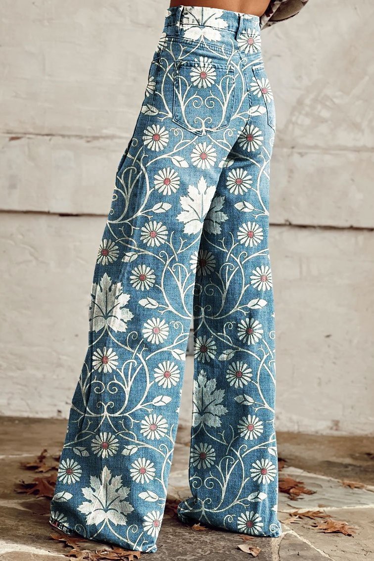 Louna | Jean Large Boho Chic