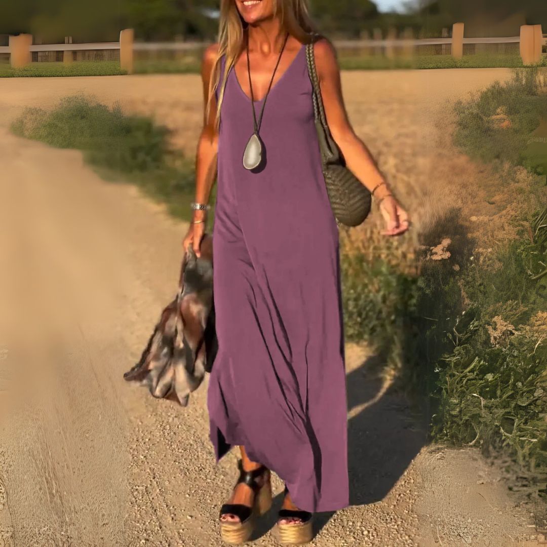 Amber™ | Robe Longue Sans Manches