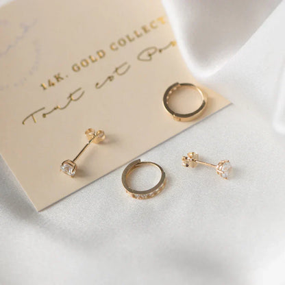 Ensemble de boucles d'oreilles en pierre Dara Brillane
