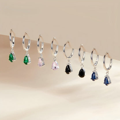 Boucles d'oreilles Alessia avec des cristaux de zirconium (Argent 925)