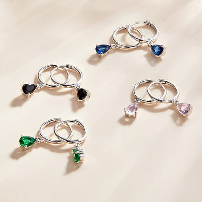 Boucles d'oreilles Alessia avec des cristaux de zirconium (Argent 925)