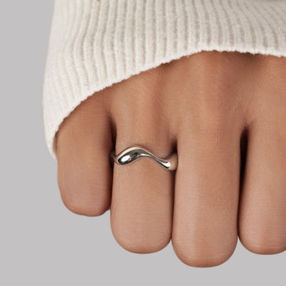 Vagues - Bague Minimaliste