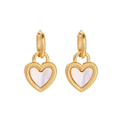 Boucles d'oreilles Aro Cœur Passione (Plaqué Or)