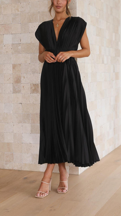 Alexis™ | Robe Longue Femme Plissée.