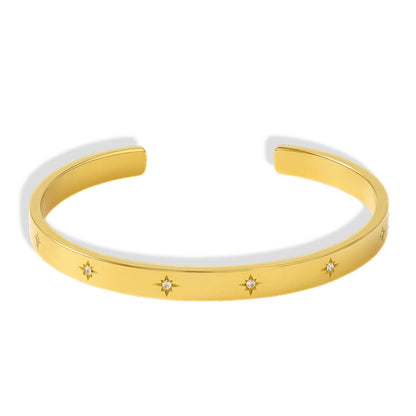 Bracelet Minimaliste Louise Zirconia (Plaqué Or)