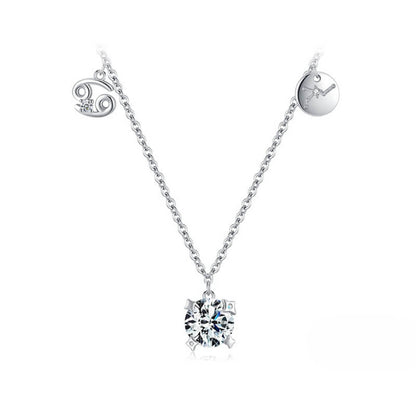 Collection Signes - Colliers avec Pendentifs et Pierres des Constellations (Argent 925)