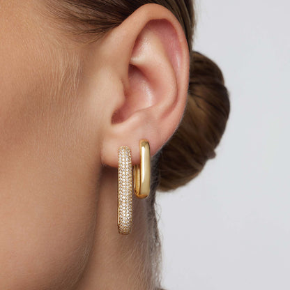 Boucles d'Oreilles Pavé Grande Icône