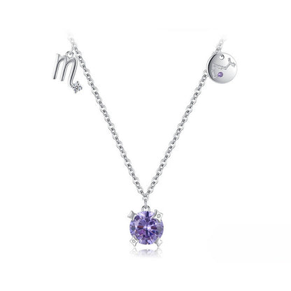 Collection Signes - Colliers avec Pendentifs et Pierres des Constellations (Argent 925)