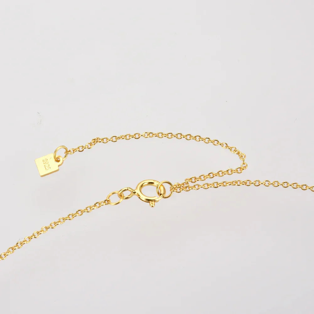 Collier Main de Fatima Hamsa avec Zircon (Plaqué Or)