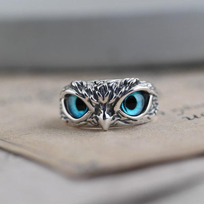 Bague réglable en argent et opale Glückseule