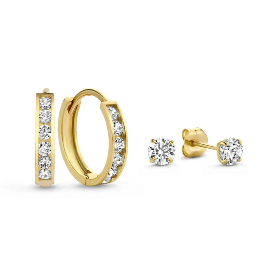 Ensemble de boucles d'oreilles en pierre Dara Brillane