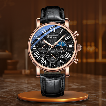 Montre Quartz à Bracelet en Cuir de Luxe™ - Olsen & Olsen