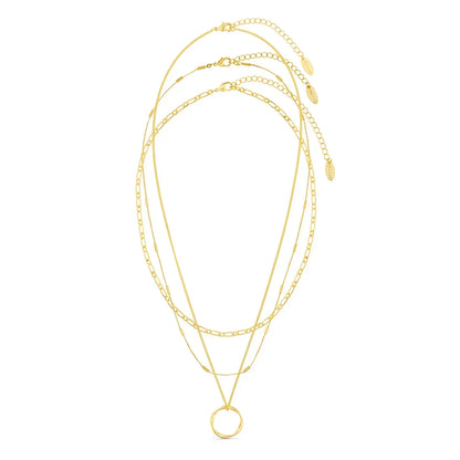 Collier à Trois Rangées Open Circle