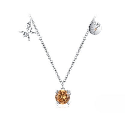 Collection Signes - Colliers avec Pendentifs et Pierres des Constellations (Argent 925)
