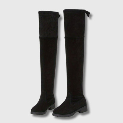 Suzanne™ | Cuissardes Femme à Talon Bloc