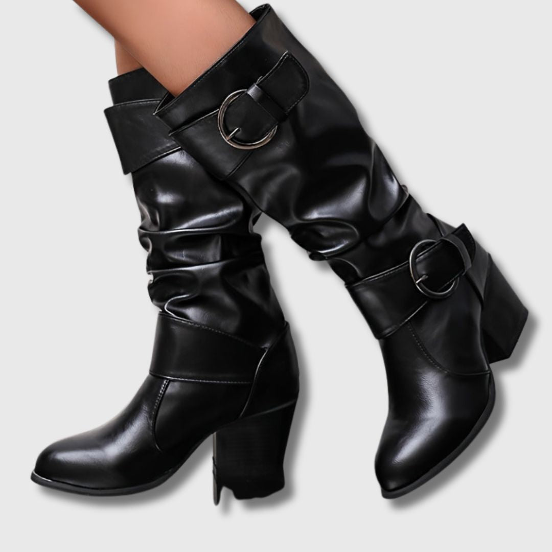 Éléonore™ | Bottines Femme à Talon Épais