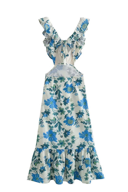 Ariella™ | Robe à Volants Fleurie