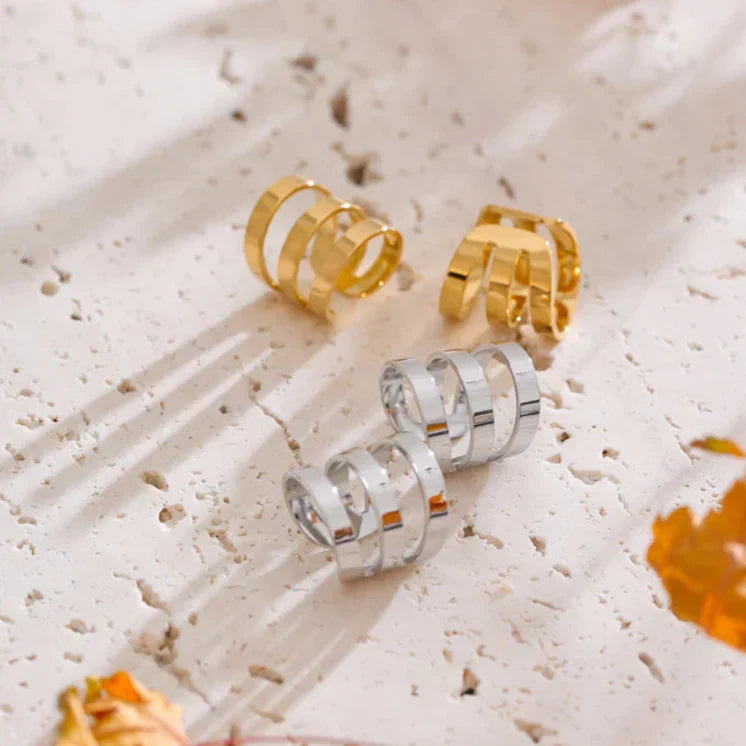 Boucles d'Oreilles Earcuff Camille (Plaqué Or)