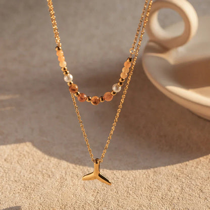 Collier Mixtes Sirène (Plaqué Or)