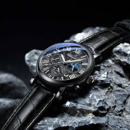 Montre Quartz à Bracelet en Cuir de Luxe™ - Olsen & Olsen
