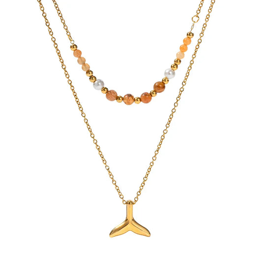 Collier Mixtes Sirène (Plaqué Or)