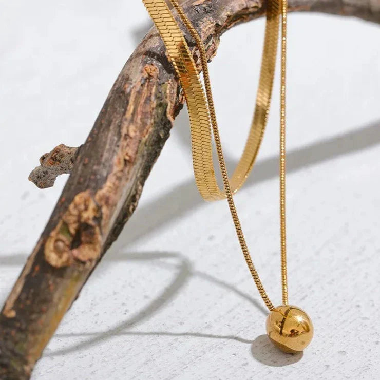 Collier Mixto Goccia (Plaqué Or)
