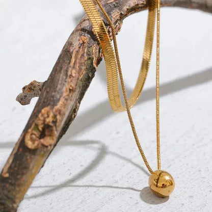 Collier Mixto Goccia (Plaqué Or)