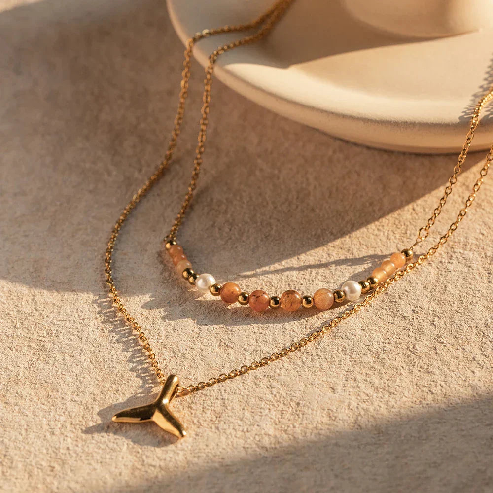 Collier Mixtes Sirène (Plaqué Or)