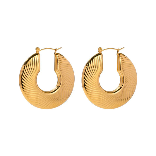 Boucles d'oreilles Aro Milazzo Plana (Plaqué Or)