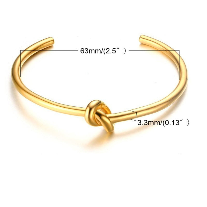 Bracelet Lecce en Nœud (Plaqué Or)