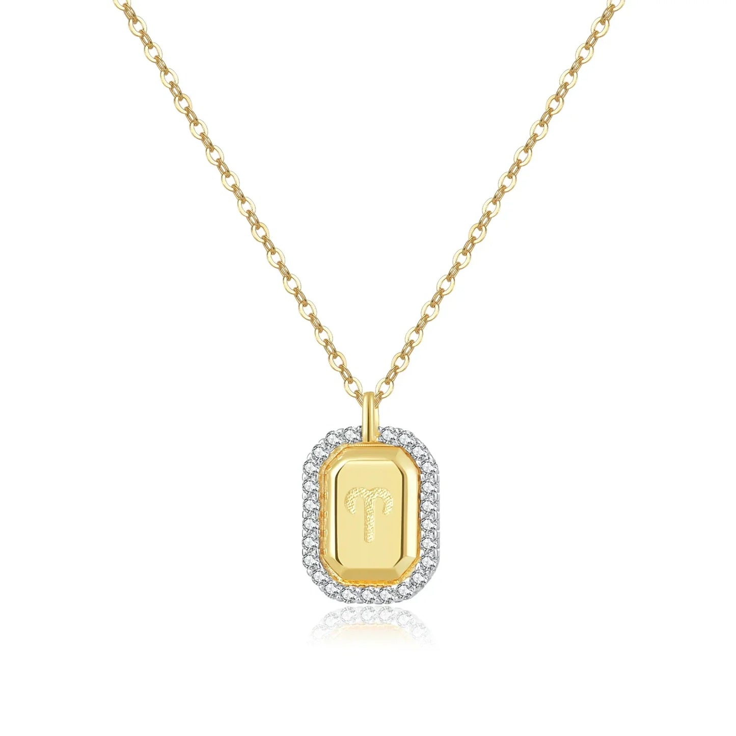 Collier 12 Signes du Zodiaque Zirconia (Plaqué Or)