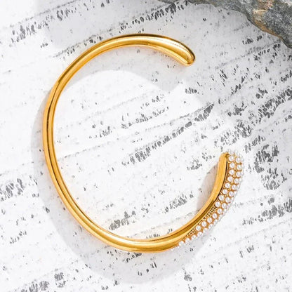 Bracelet Spike Perles (Plaqué Or)