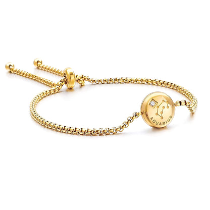 Bracelet Zodiaque (Plaqué Or)