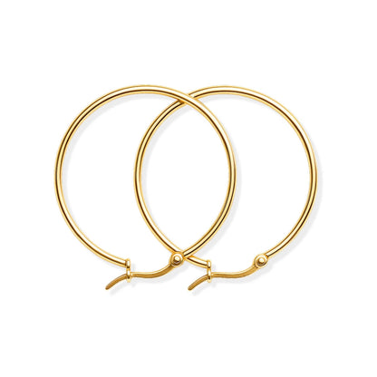 Boucle d'oreille classique (Plaqué Or)
