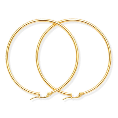 Boucle d'oreille classique (Plaqué Or)