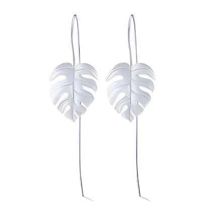 Boucles d'oreilles Feuille de Palmier (Plaqué Or)