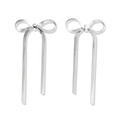 Boucle d'Oreille Nœud Céline (Plaqué Or)