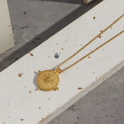 Collier Soleil Divin (Plaqué Or)