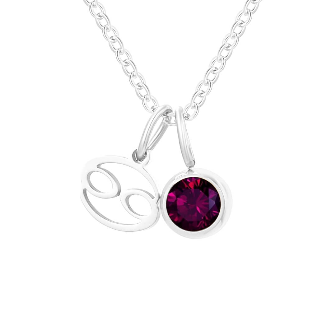 Collier Signes avec Pierres de Naissance (Plaqué Or)