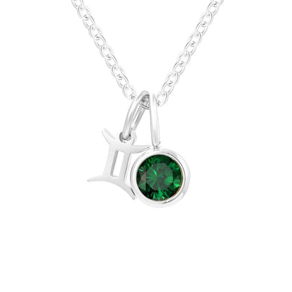 Collier Signes avec Pierres de Naissance (Plaqué Or)