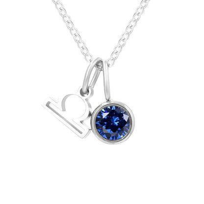 Collier Signes avec Pierres de Naissance (Plaqué Or)