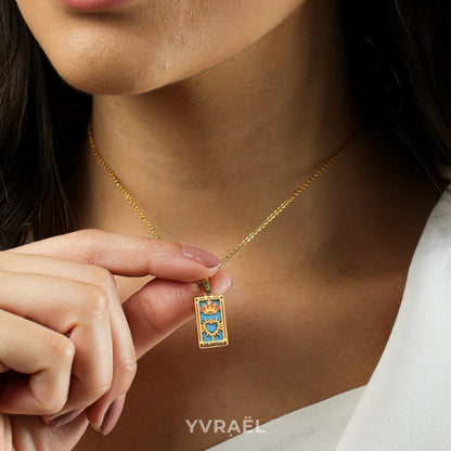 Collection Tarot - Colliers avec Pendentifs des Cartes (Plaqué Or)